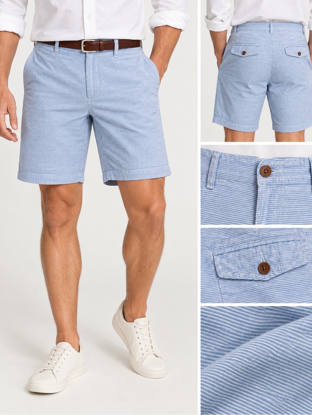 3/$25 J.Crew Factory Men’s Blue Stripe Shorts 32W Preppy